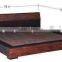 Dual Tone Finish Wooden King Size Bed
