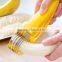 Hot Wholesale Plastic Kitchen Tool Vegetable Fruit Cutter Banana Yellow Slicer Chopper