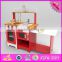 2016 new design home play multi-function wooden toddler kitchen set W10C248