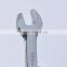 metric double open end wrench,mirror surface CR-V double end wrench,anti-rust open end wrench