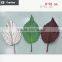 2016 PU big artificial leaves for home decoration artificial green leaves