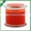 Multi colored scented candle in glass jar with glass lid