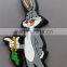 2017 Custom rubber soft pvc key chain wholesale with best factory price