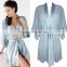 Fashion Sexy Womens Chinese Silk Robe OEM Service Silk Satin Front Open New Robes For Night Sleep Bath Spa Wear