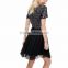 Wholesale Black Plus Size Sequin Mesh Cocktail Evening Dress cocktail dress for fat lady