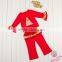 Wholesale High Quality Golden Autumn Outfits for Baby Girls Christmas Outfits for Infant Girls