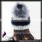 CX-C-02A Wholesale Custom In Stock Hat Knitted Rex Rabbit Fur Hat