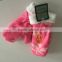 2016 new promotional winter embroidery kids lovely sports fleece gloves