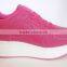 PU outsole different style pink color hot selling shoes women lady