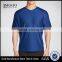 Zipper Media Pocket Running Tee Sport Fit V-Neck Shirt Breathable Fabric 92% Polyester 8% Spandex Perforated Knit Fabric