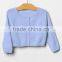 Crew Neck Button Front Baby Raglan Cardigan