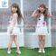 Tinta Roriz New Kids Dresses T16319 Summer Girls's Dress with Camisole 2pcs Casual Girls Dress Set Wholesale