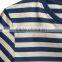 High quality striped blank tshirt no label