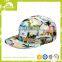 Floral design your own custom hat 5 panel custom hat wholesale