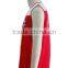 ISO 9001 Audit factory 100% polyester zip up red fitted safety vest