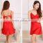 Ms summer sexy temptation emulation silk nightgown harness pajamas silk plus-size clothing at home