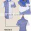 Latest high fashion special contrast checked short sleeves stylish cotton men shirts