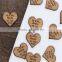 Personalised Wooden Heart Table Decorations, Rustic, Vintage Wedding Favours