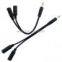 Brand New 3.5mm Male to 2 Female Audio Splitter Adapter Cable