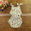 Wholesale grey spot infant outfit baby pom pom romper M6082511