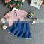 Baby Cothes Sets Summer Bamboo Shirt And Embroidery Denim skirt Clothing M7041802