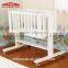 New design white nursery furniture baby rocking crib