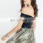 Fashion off Shouler Dress Cap Sleeves Party Girl Dress Short Flare Dress
