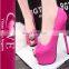 quality guarantee factory direct candy color high heel shoes for ladies fashion footwear