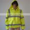 Security protection roadway safety waterproof oxford fabric yellow good quality	on sale EU market high visibility jacket