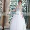New Collected Sparkle Beaded See Through Back Long SleeveTulle Wedding Dress Bridal Gown