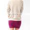 CHEFON Women's distressed raglan pullover CH0023
