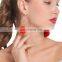 Fashion Sequin Fur Big Ball Drop Earrings Long Tassel Dangle Statement Earring