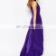 Wholesale Fashion Ladies Casual Long Dresses Sexy Women Scarf Neck Floral Maxi Dress