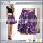 Youthful fashion design digital printing lady short skirt