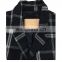 2016 men's spring and autumn fashion plaid woolen long overcoat