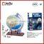47pcs Funny 3d globe model paper puzzle for sale