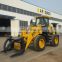2ton industrial compact wheel loader ZL20F with famous engine optional