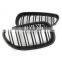 Front Kidney Grille For Bmw E60/E61 ABS 2 Slat Matte Black Grill For E60/E61 5 Series 04-09 Replacement Grille For Bmw E60/E61