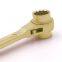 WEDO Non Sparking Aluminum Bronze Doudle Side Ratchet Wrench