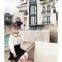 6555/Korea style color blocking simple spring girls shirts fashion high quality all- match long t shirt