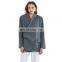 TWOTWINSTYLE Blazer For Women Notched Long Sleeve Casual Minimalist Coat Female Irregular