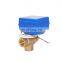 CR01 CR02 CR05 hot water control valve micro valve 3 way T port  mini electric motor operated valve