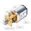 n20 dc electric motor 100:1 micro motor with gear reduction