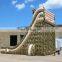 Camouflage Clifhanger Inflatable Dry Slide Bouncer For Kids