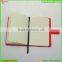 Cheape Price Wholesale Silicone Cover Notebook Red Flat Notebook