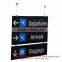 Cable hanging display suspension wire sign holder