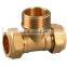 OEM high quality brass screw compression fittings for copper pipe