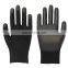 13 Gauge Polyester Liner Work Gloves Polyurethane Coating for Gardening Electronics Industry