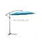 Outdoor Patio Umbrella Fiberglass Banana Sun Garden Parasol With Steel Cross Base