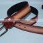 Fashion man light brown snake pu belt